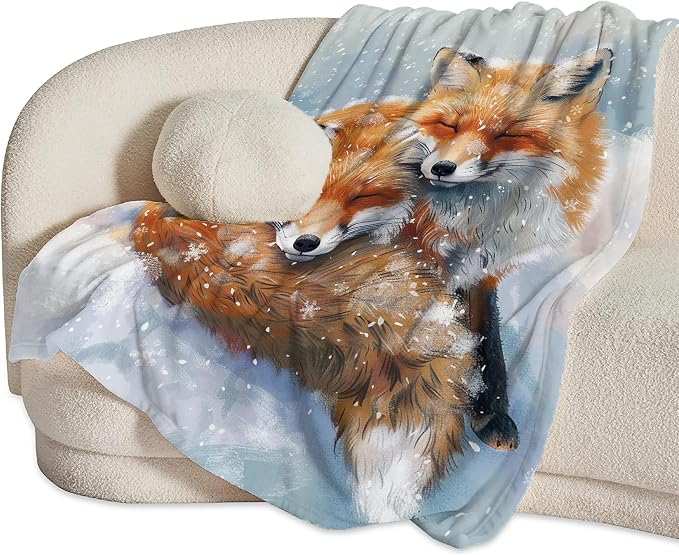 Fox Throw Blanket - Image 6