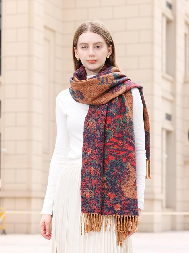 Wander Agio Warm Fashion Scarf Long Shawl Large Blanket Winter Wraps Scarves - Image 2
