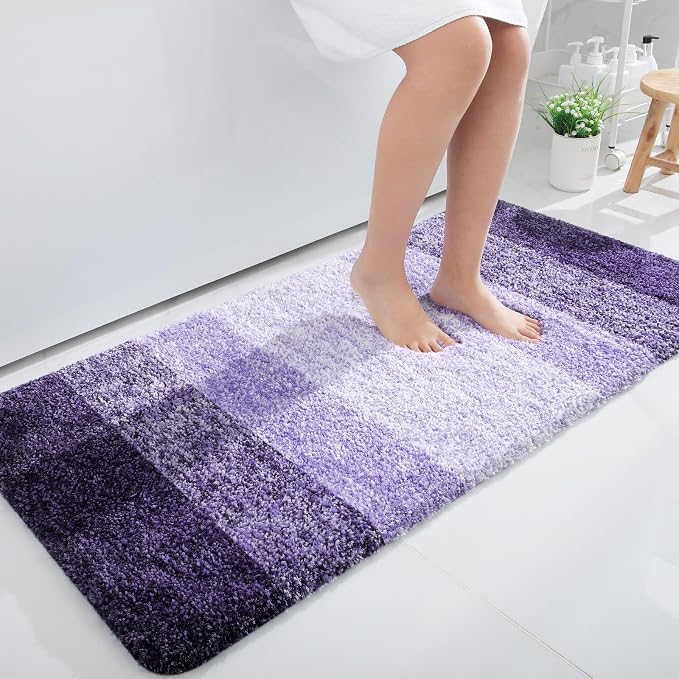 OLANLY Bathroom Runner Rugs 44x24, Extra Soft Absorbent Microfiber Bath Rugs by OLANLY