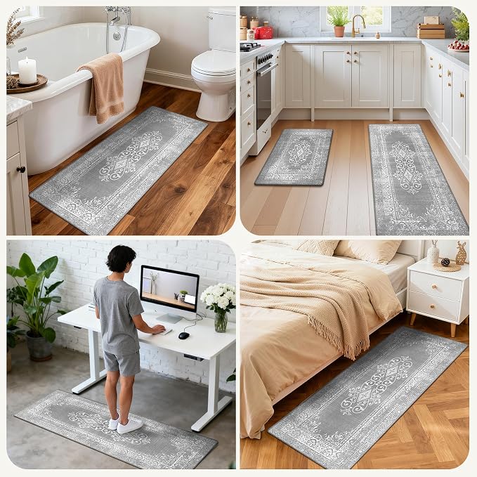 Ileading Anti Fatigue Kitchen Rugs Sets of 2 Cushioned Kitchen Mats - Image 8