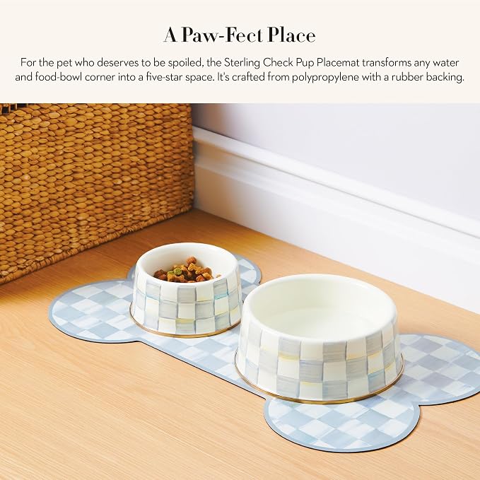 MACKENZIE-CHILDS Pup Placemat, Cute Pet-Food Mat - Image 2