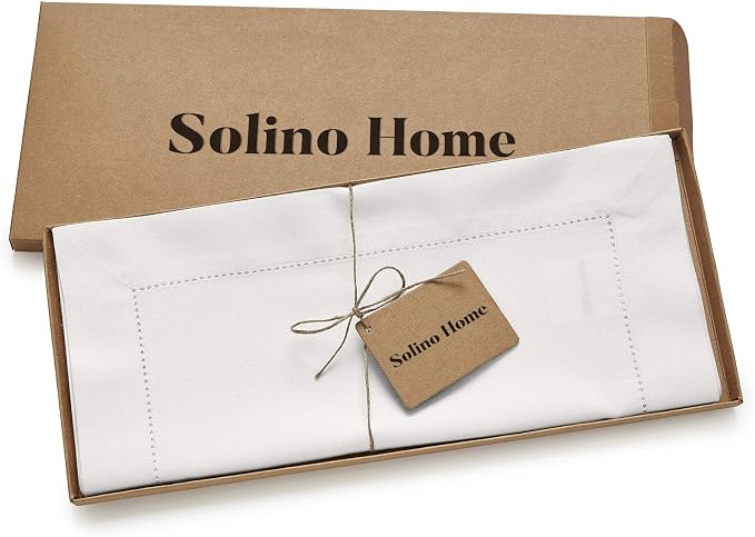 Solino Home White Table Runner 132 Inches Long - Image 6