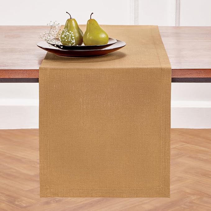 Solino Home Linen Table Runner 108 Inches Long - Image 2