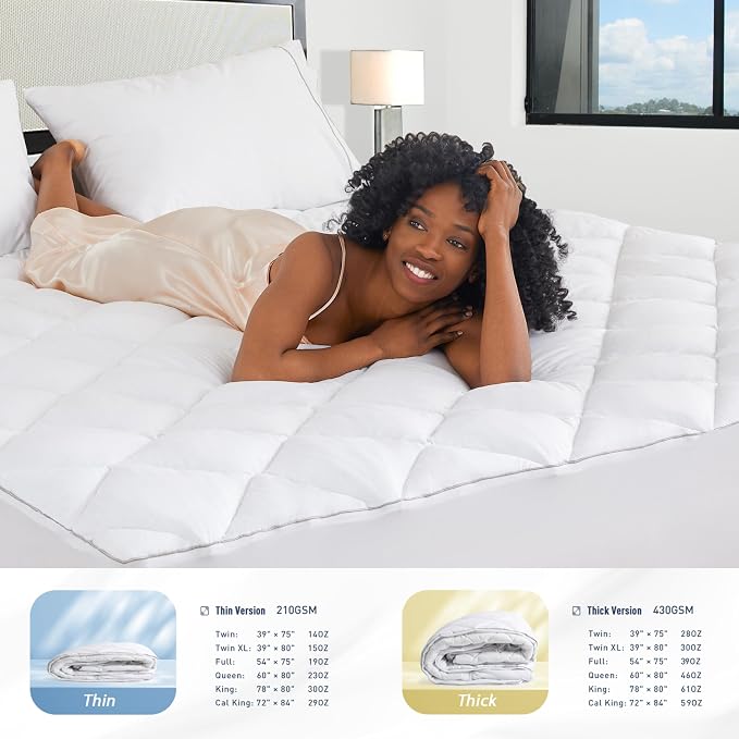 Sunflower Twin Mattress Pad Cover, Cotton Mattress Cover College Dorm - Image 7