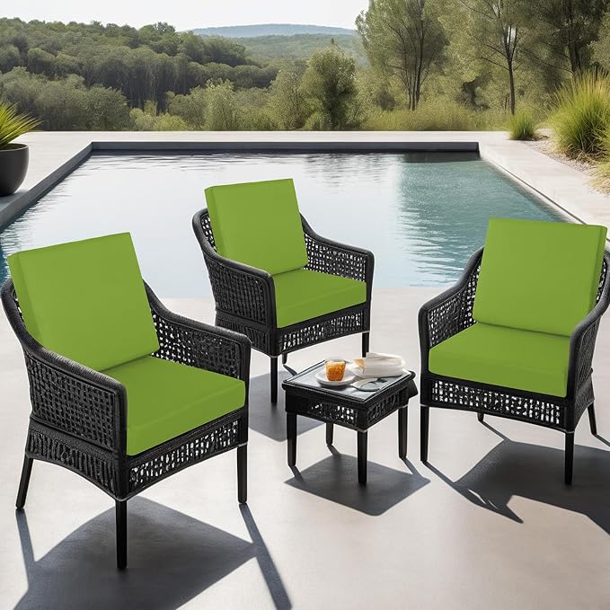 idee-home Outdoor Cushions for Patio Furniture, Outdoor Seat Cushion, - Image 3