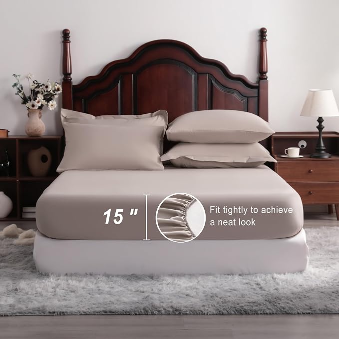 NTBAY King Comforter Set with Sheets, 7 Pieces Soft and Breathable King Bedding - Image 3
