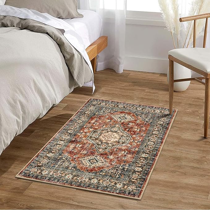 Lahome Oriental Washable Small Area Rug, 2x3 Rugs - Image 2