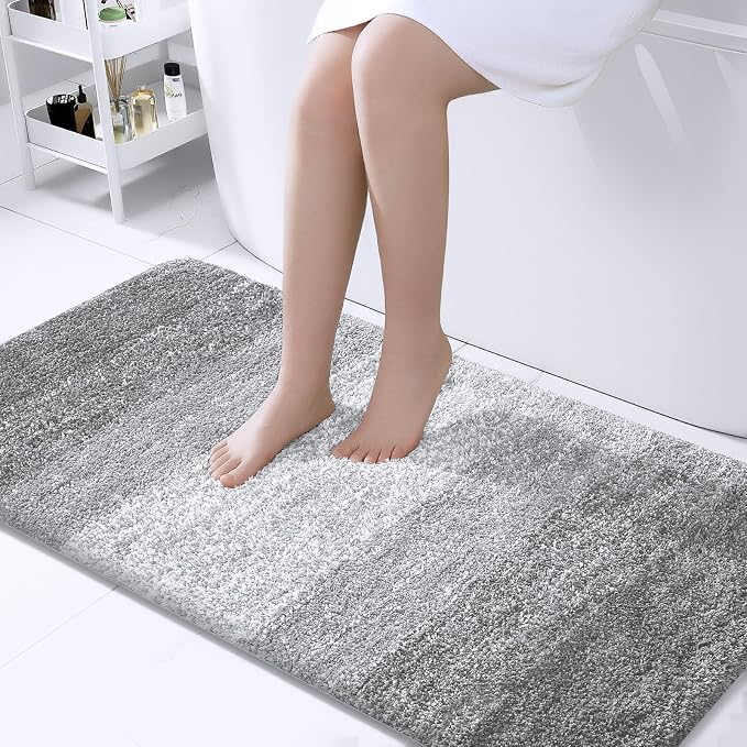 OLANLY Bathroom Runner Rugs 47x24, Extra Soft Absorbent Microfiber Bath Rugs by OLANLY