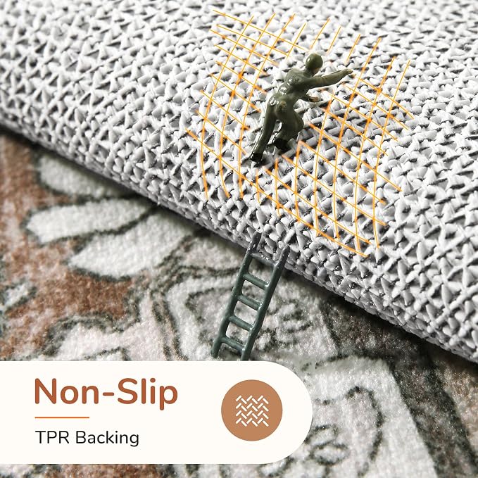 OPPODREAM Thin 10x14 Area Rugs, Washable Rugs 10x14 - Image 4