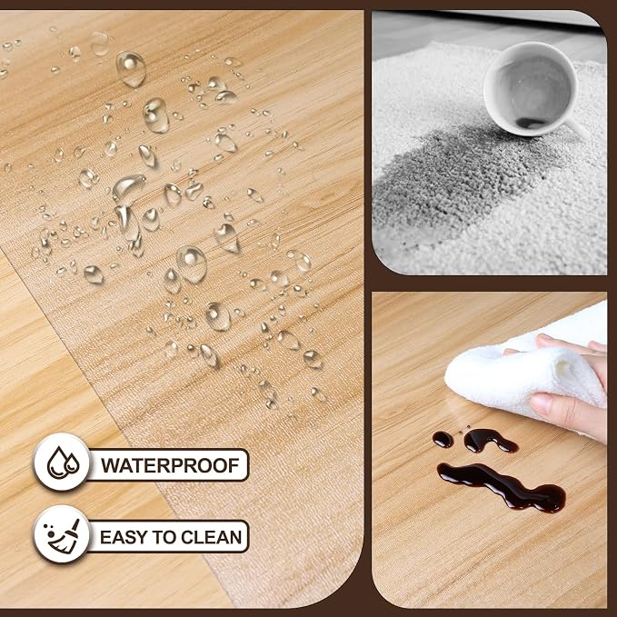 Clear Office Chair Mat, 2mm Thick Heavy-Duty Computer Floor Mat, Waterproof - Image 5