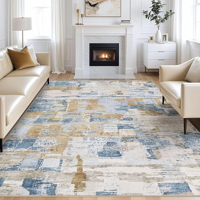 Abstract Living Room Rug 10x14 by kakania