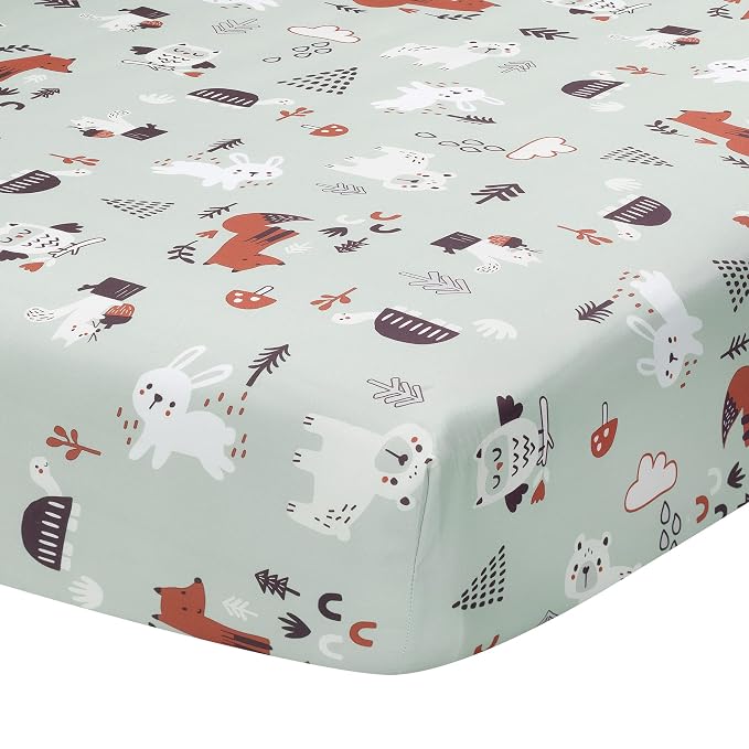 Bedtime Originals Animal Alphabet 5-Piece Infant Nursery Baby Crib Bedding Set - Image 5