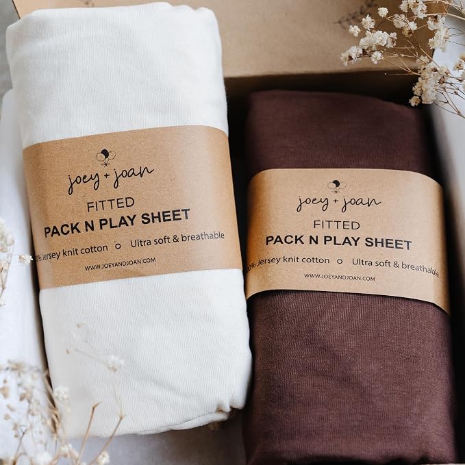 Joey + Joan Travel Crib Fitted Sheets by JoeyJoan