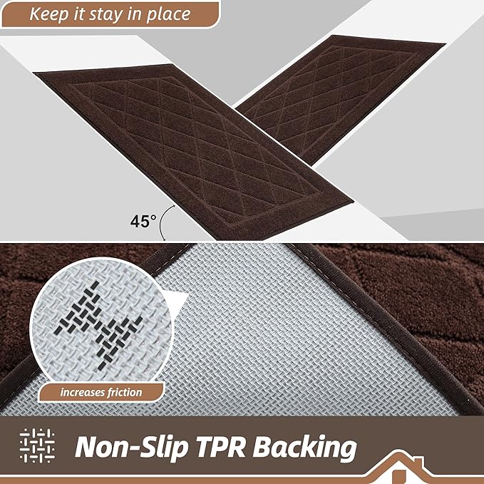 BEQHAUSE Dirt Trapper Door Mat 32" x 48", Doormat Non-Slip Entryway Rugs - Image 5