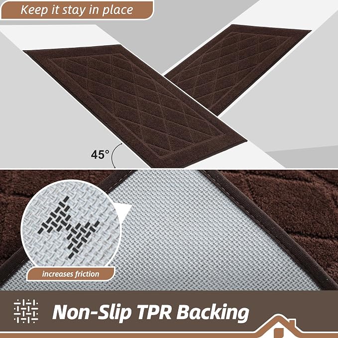 BEQHAUSE Dirt Trapper Door Mat 24" x 60", Doormat Non-Slip Entryway Rugs - Image 5