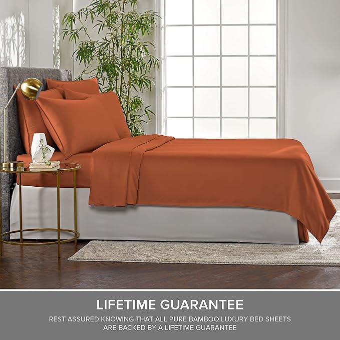 Pure Bamboo California King Sheets, Genuine 100% Organic Viscose Derived from - Image 4