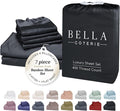 Bella Coterie 7 Piece Luxury Bamboo Viscose Split King Size Sheet Set | 2 by BC