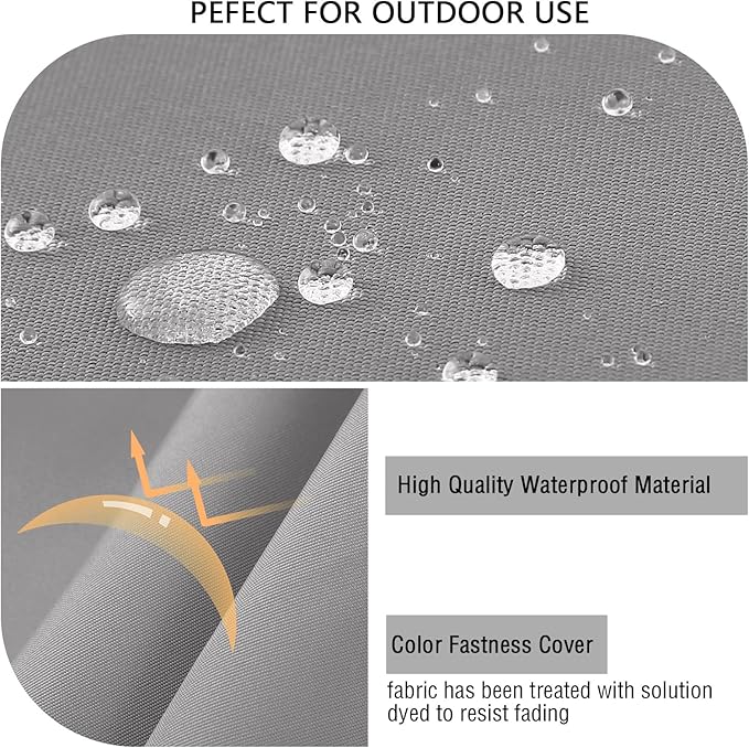 idee-home Outdoor Cushions for Patio Furniture, Outdoor Seat Cushion, - Image 6