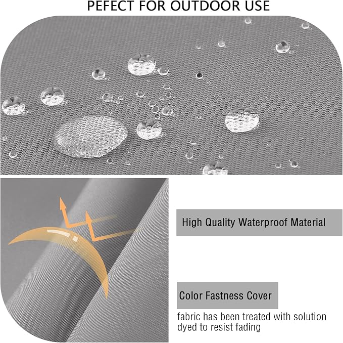 idee-home Outdoor Cushions for Patio Furniture, Outdoor Seat Cushion, - Image 6