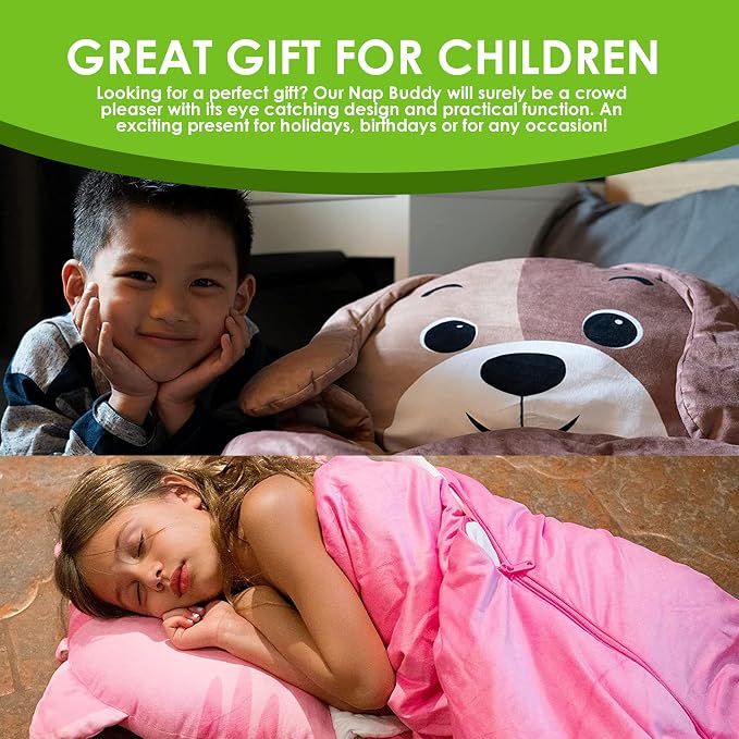 Kid's Nap Buddies Character Preschool Nap Mat, Toddler Sleeping Bag - Image 5
