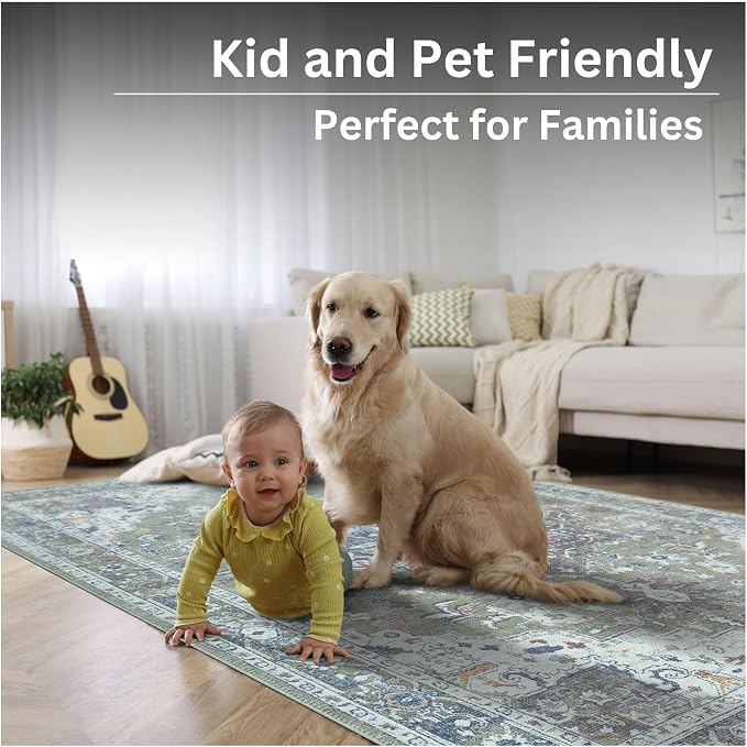 Bloom Rugs Washable Non-Slip 4' x 6' Rug - Image 10