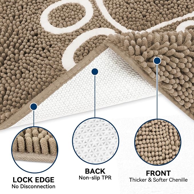 Bcoimo Super Absorbent Dog Door Mat, Pet Rugs - Image 3