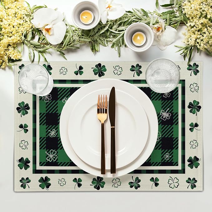 Giwawa Lucky Clover Placemats Set of 4 - Image 3