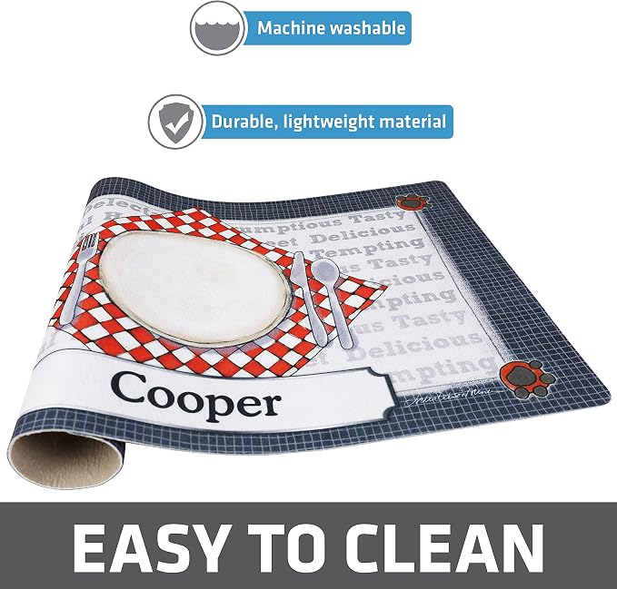 Drymate Personalized Pet Bowl Placemat, Custom Dog & Cat Food Feeding Mat - Image 4