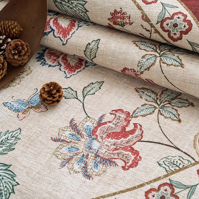 jinchan Elora 3x10 Floral Runner Rug - Image 6