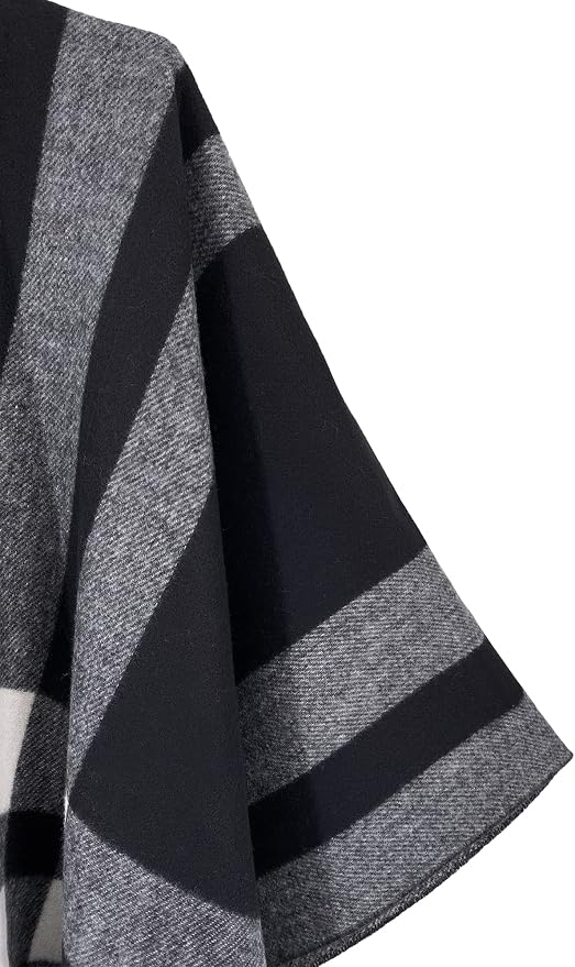 Breezy Lane Women's Shawl Wraps Warm Poncho Ruana Wrap Cardigan - Image 4