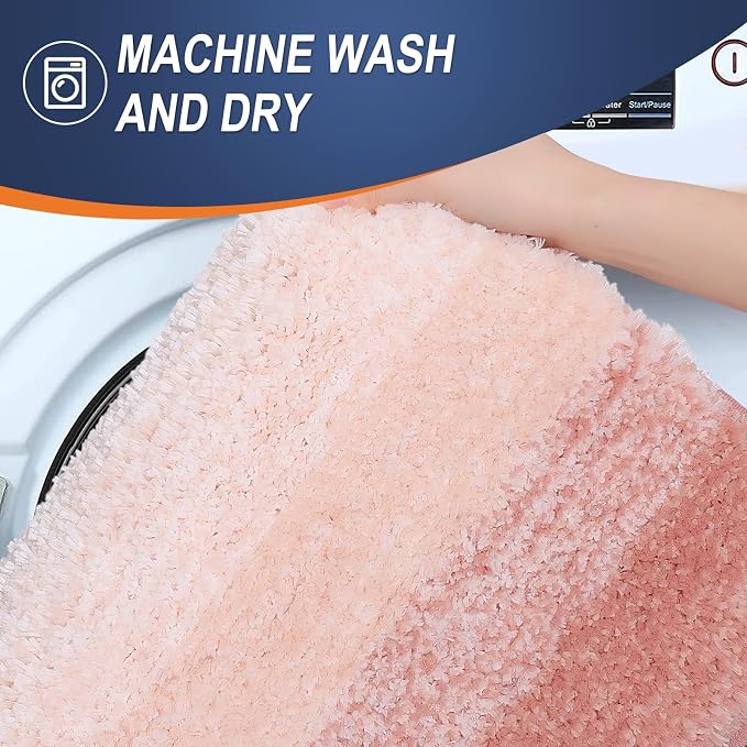 OLANLY Bathroom Rugs Mat 30x20, Extra Soft Absorbent Microfiber Bath Rugs - Image 5