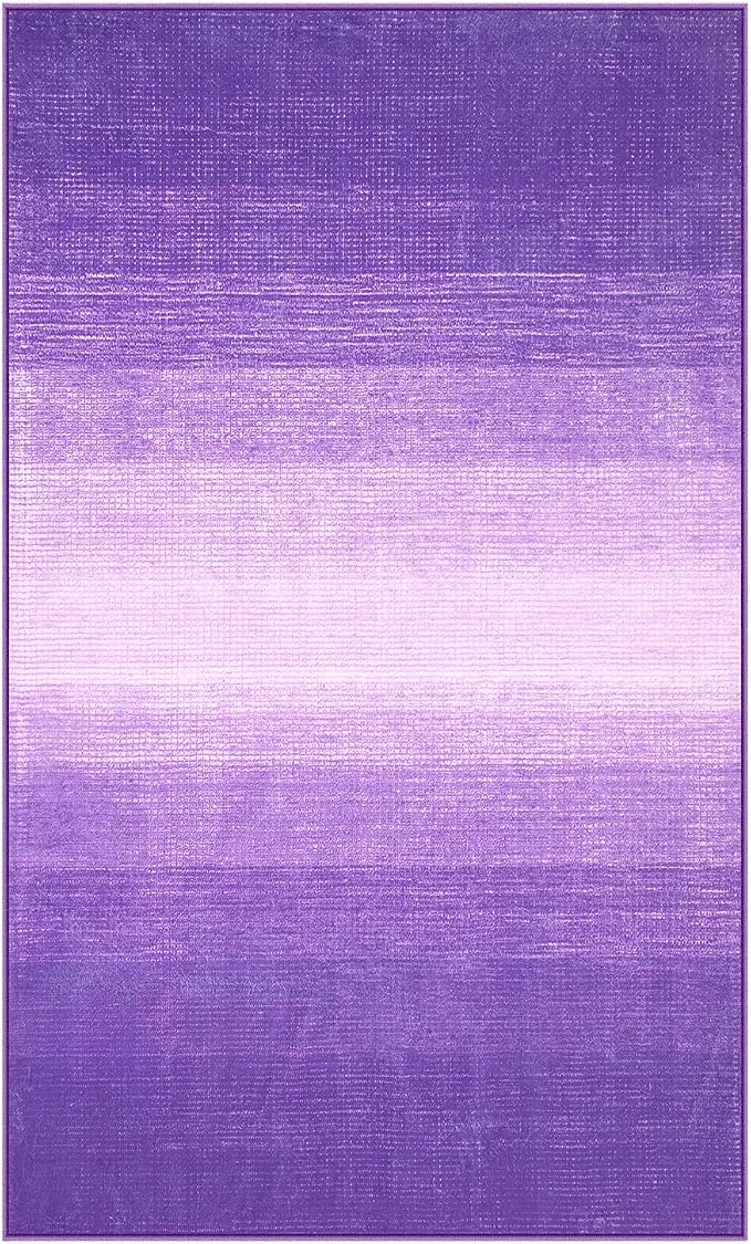Wonnitar Washable 3x5 Purple Rugs - Image 8
