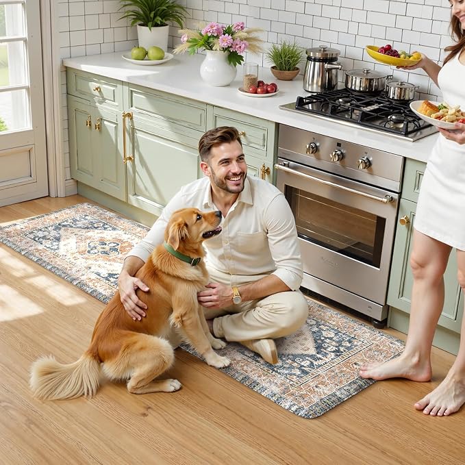 KIMDOE Anti Fatigue Kitchen Mat Kitchen Rugs Non-Skid Waterproof Kitchen Runner - Image 9