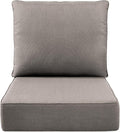 Luxury 6" Outdoor Cushions for Patio Furniture, Fade Resistant Couch Chair by Pugire