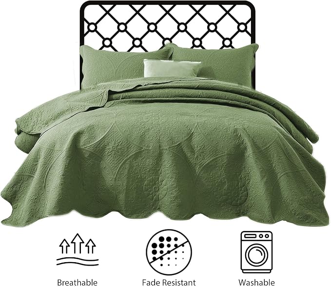 IR Imperial Rooms Twin Quilt Bedding Set Size + 1 Pillow Shams - Image 7