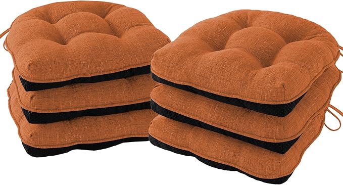 Chair Cushions for Dining Chairs Set of 6, Kitchen Chair Cushions, Chair Pads by IPYNBAP