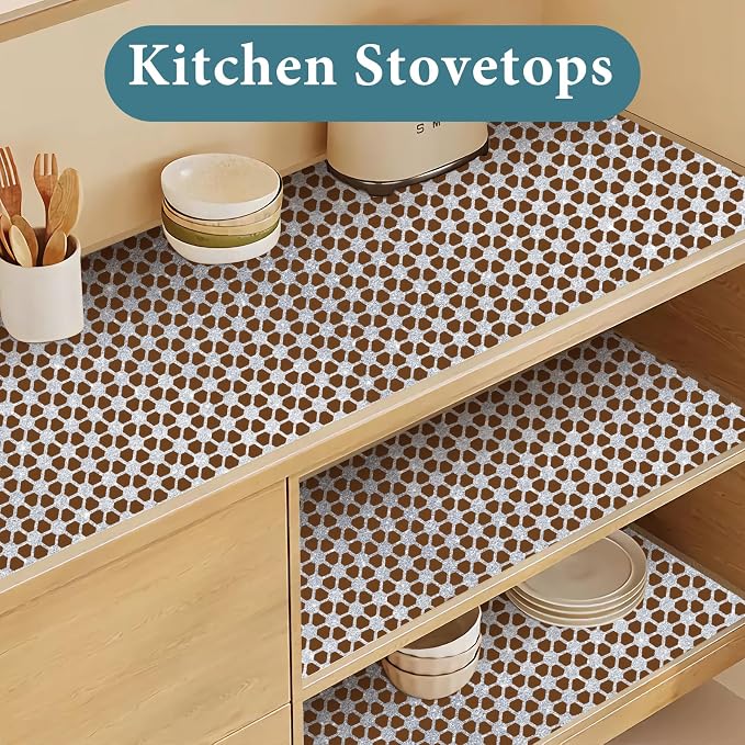 Drawer and Shelf Liner for Kitchen Cabinet: 12 in X 20 Ft Non Slip Waterproof - Image 5
