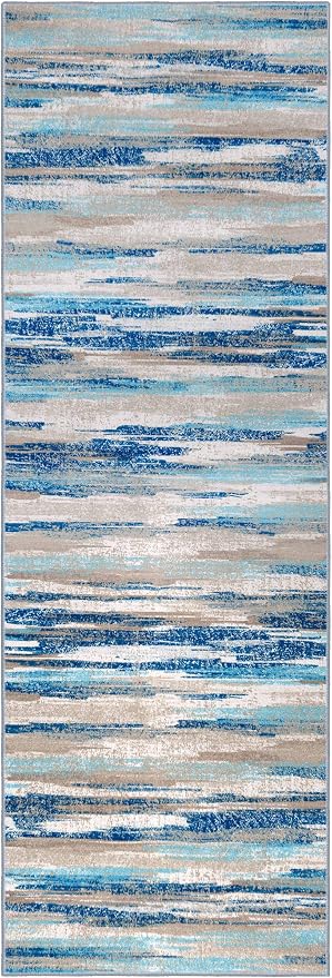 Modern Abstract Runner Rug 3x8 - Image 9