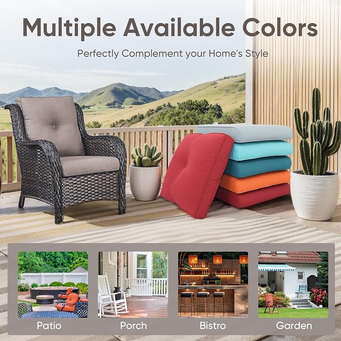 9-Piece Outdoor Patio Cushion Set - Image 4