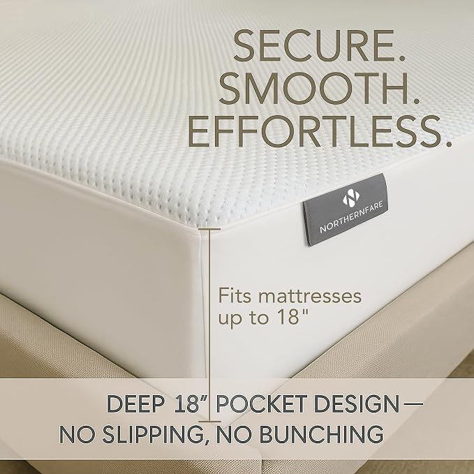 King Size Premium Mattress Protector | 100% Waterproof Tencel Cover | Cooling & - Image 7