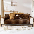 Faux Fur Decorative Throw Pillow Cover Plush Thick Bubble Pillow Covers Luxury by Huierxun