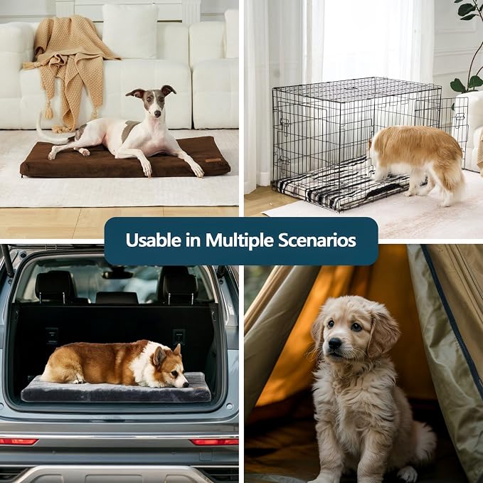 Dog Crate Pad - Dog Bed Large Sized Dogs - XL Memory Foam Pet Bed - Image 5