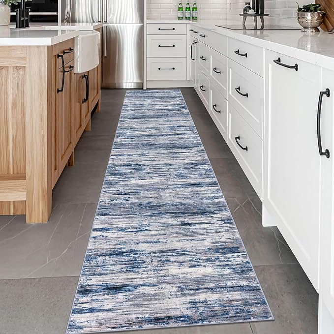 2.6x14 Modern Abstract Runner Rug - Image 3