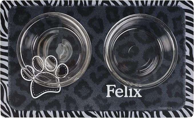 Drymate Personalized Pet Bowl Placemat, Custom Dog & Cat Food Feeding Mat - Image 2