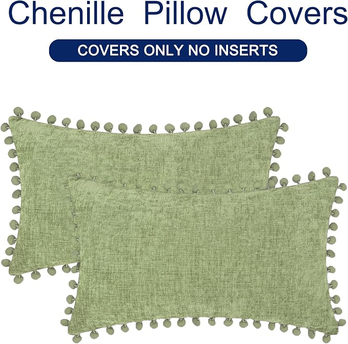 CaliTime Throw Pillow Covers Decorative 20 X 12 Inches Pack of 2 Cozy Solid - Image 6