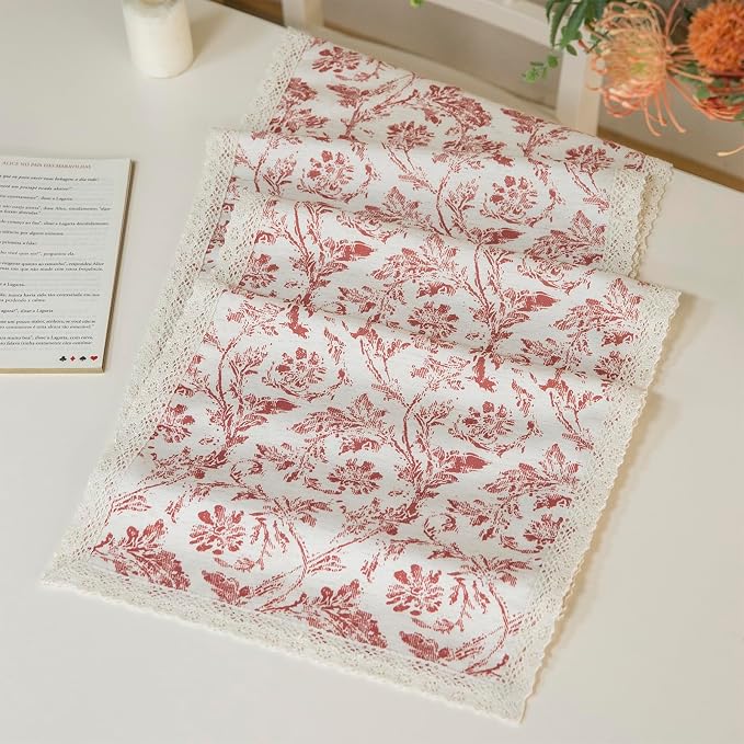 Vintage Floral Table Runner - Image 7