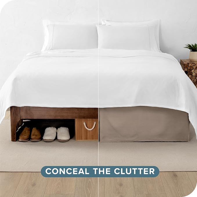 Bare Home Twin XL Bed Skirt - Image 3