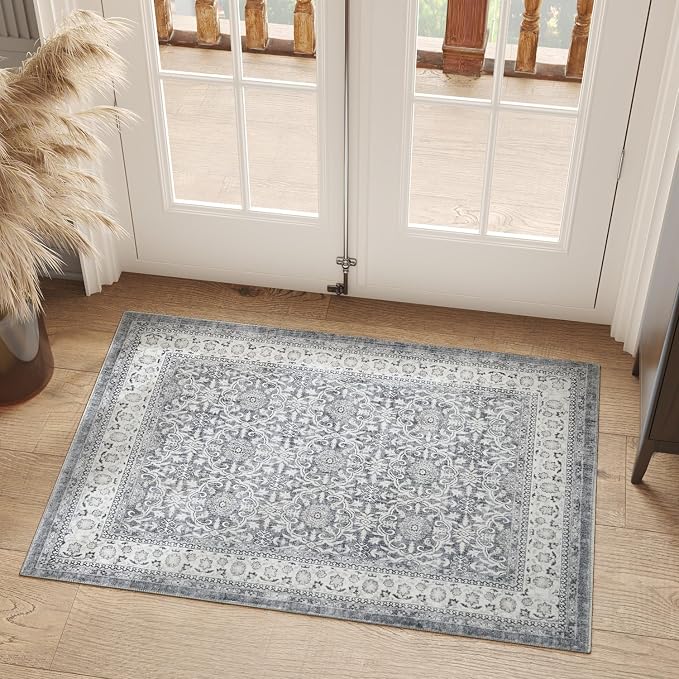 jinchan Floral 2x3 Rugs for Entryway by JINCHAN