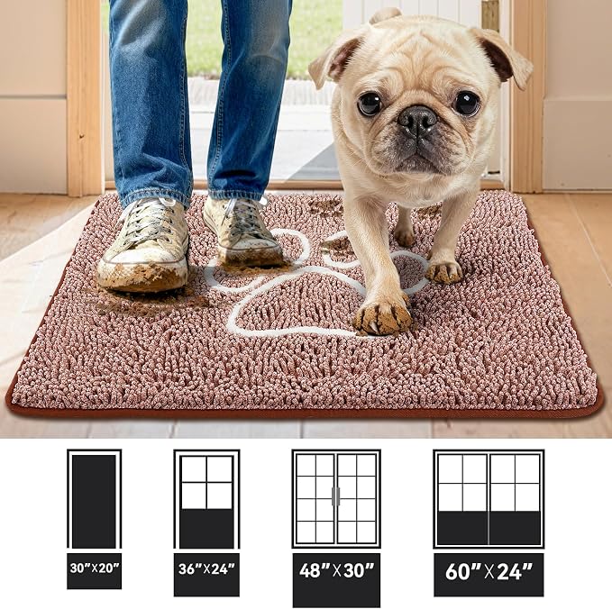 Bcoimo Super Absorbent Dog Door Mat, Pet Rugs - Image 2