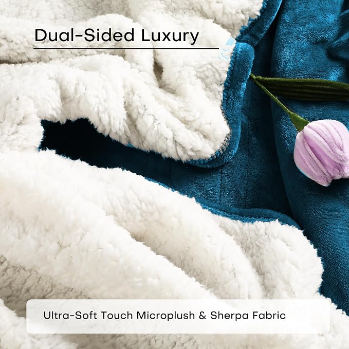 Electric Heated Blanket Throw Size 50"x60", 5 Heat Settings- 3H Auto Shut Off - Image 5